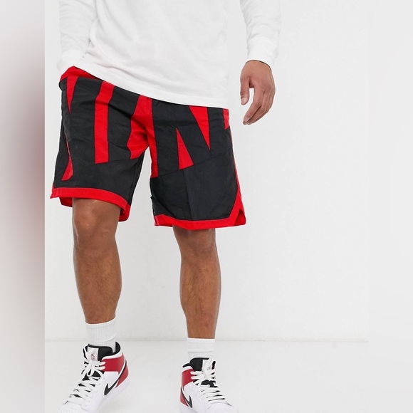 nike throwback shorts red